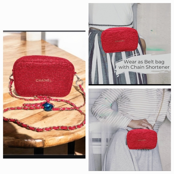 Chanel Red Glitter Crossbody Bag - Picture 2 of 12